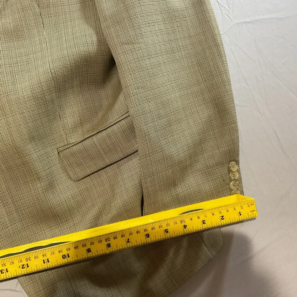 Lauren Ralph Lauren Men's 46R Tan Sport Coat Blazer Wool Silk USA Made